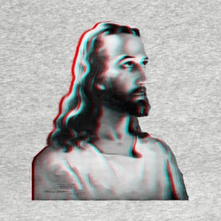 3D Jesus Black & White 2 T-Shirt